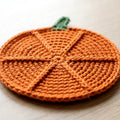 Pumpkin Coaster — the finished object this pattern is designed to produce
