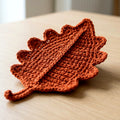 Oak Leaf Coaster — the finished object this pattern is designed to produce