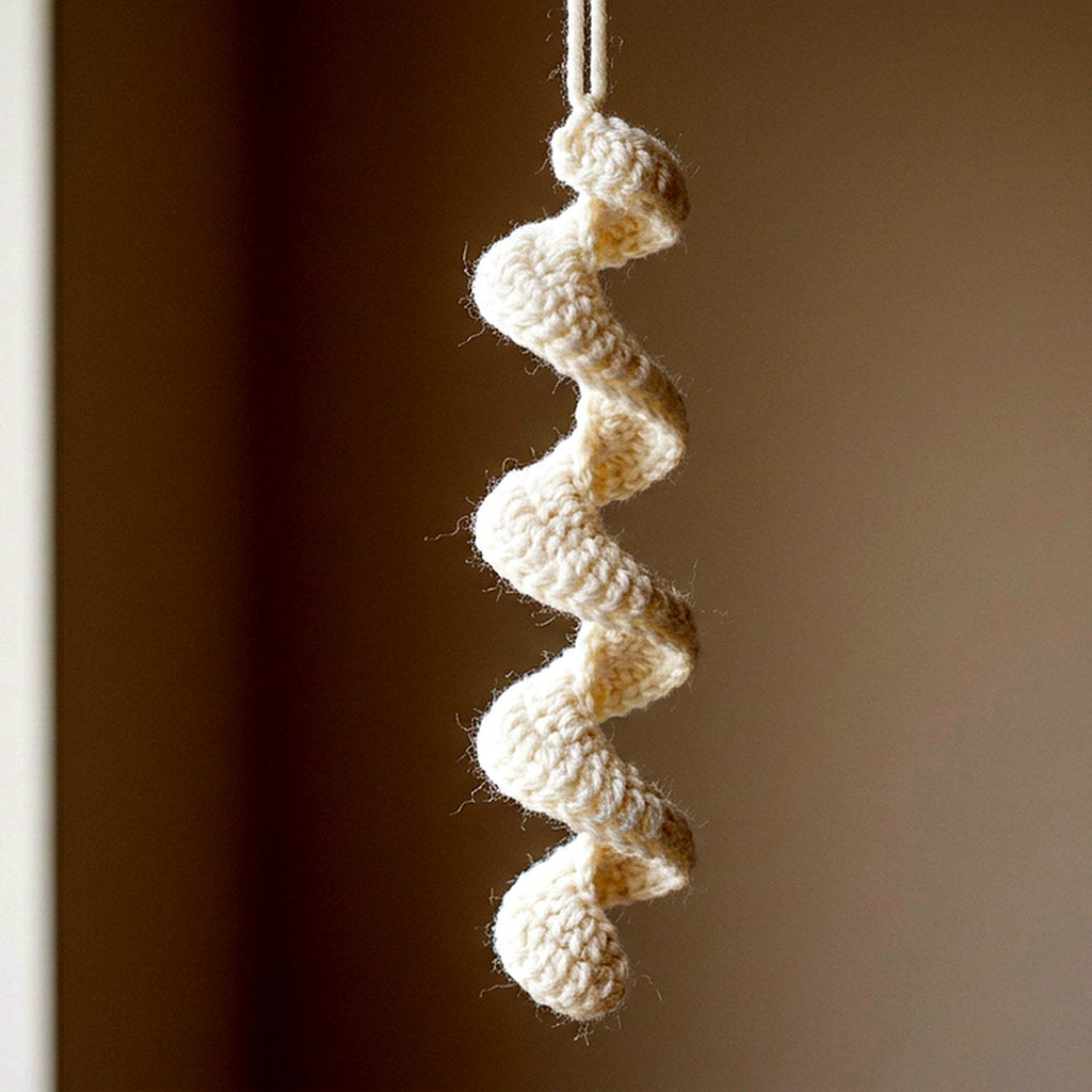Ghost Spiral Ornament — the finished object this pattern is designed to produce
