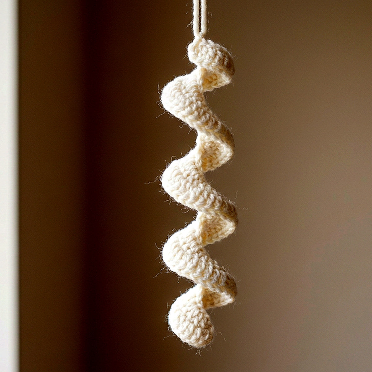 Ghost Spiral Ornament — the finished object this pattern is designed to produce