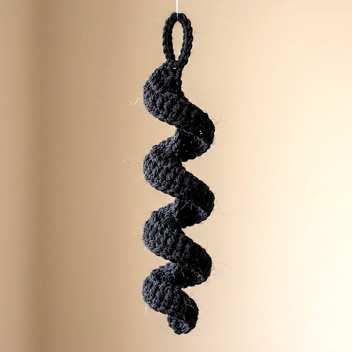Bat Spiral Ornament — the finished object this pattern is designed to produce