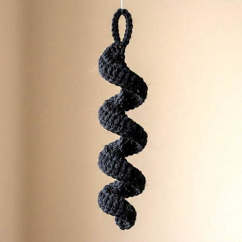 Bat Spiral Ornament — the finished object this pattern is designed to produce