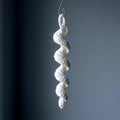 Icicle Spiral Ornament — the finished object this pattern is designed to produce