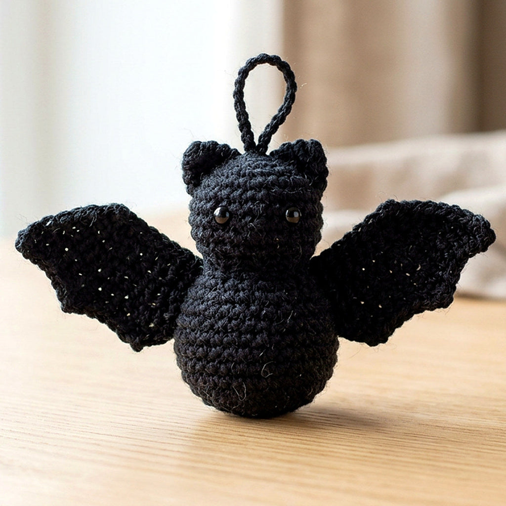 Wick the Bat — No-Sew Mini — the finished object this pattern is designed to produce