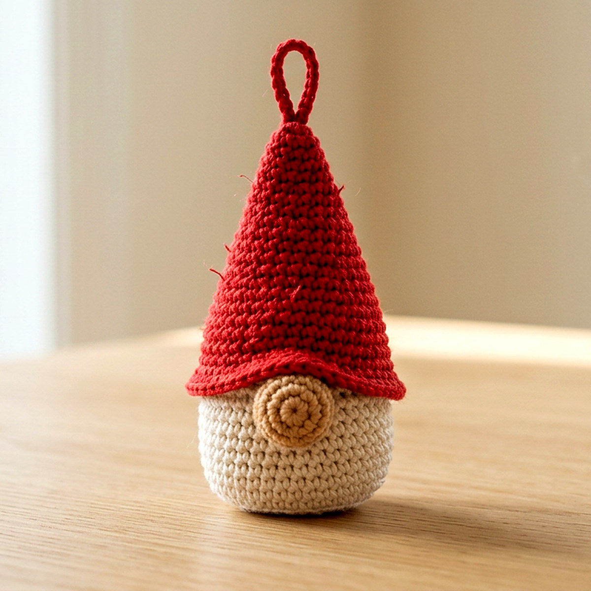 Otis the Gnome — No-Sew Mini — the finished object this pattern is designed to produce