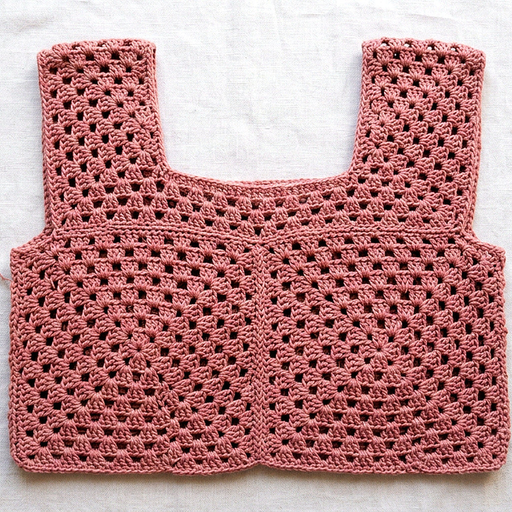 Granny Square Top — Six Sizes, XS to 2X — the finished object this pattern is designed to produce