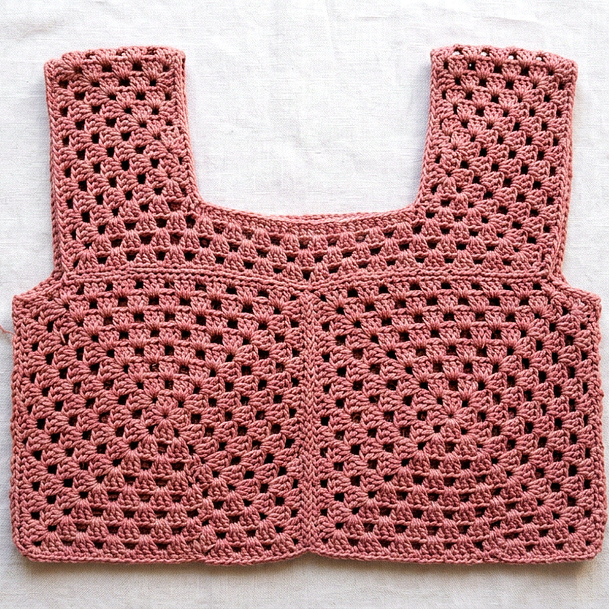 Granny Square Top — Six Sizes, XS to 2X — the finished object this pattern is designed to produce