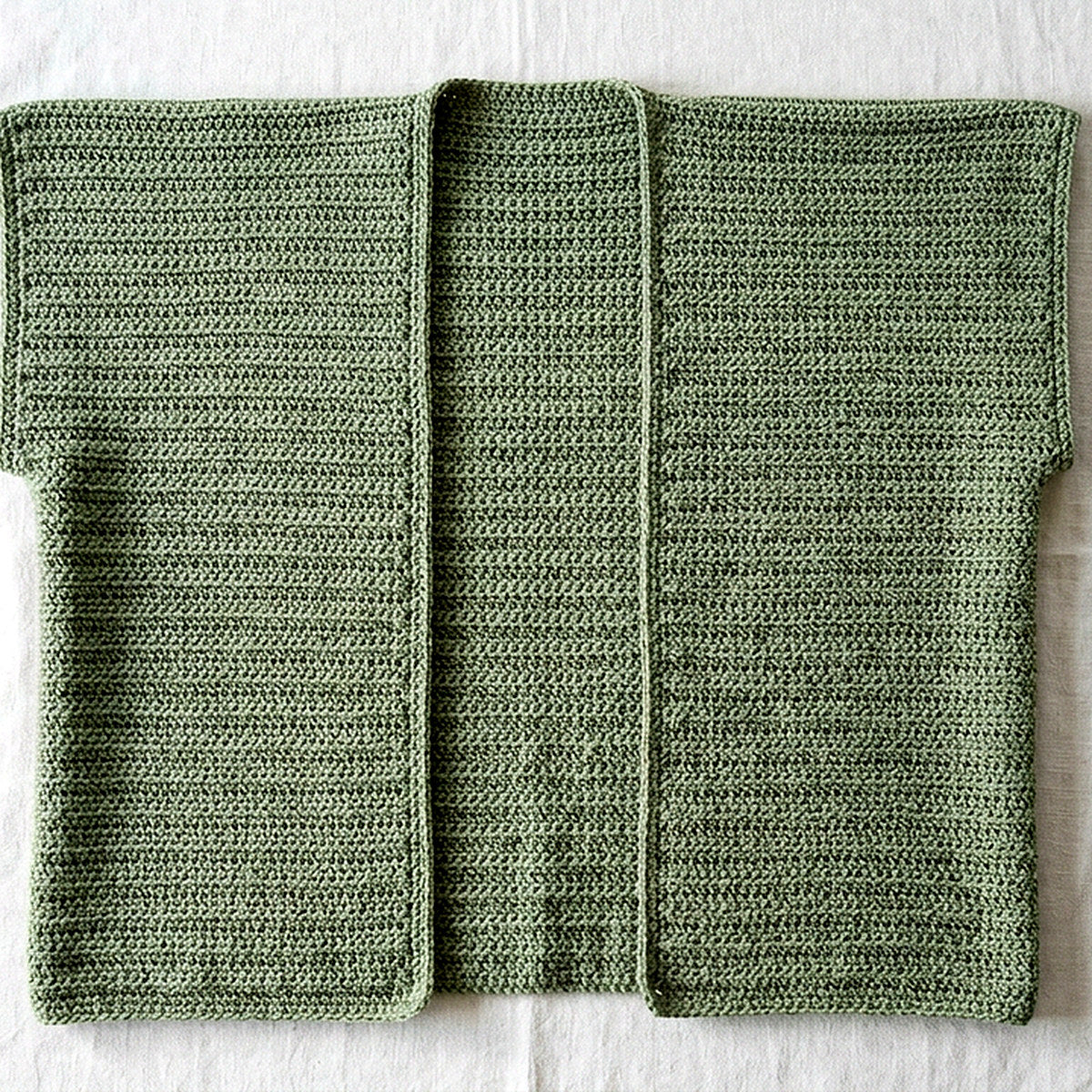 Three-Panel Cardigan — Six Sizes, XS to 2X — the finished object this pattern is designed to produce